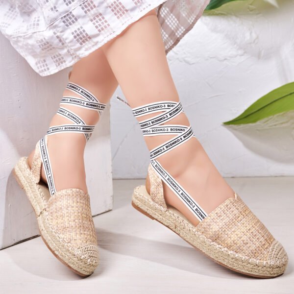 ⁦Stylish Flat Shoes, Versatile Design Summer Shoes⁩ - الصورة ⁦8⁩